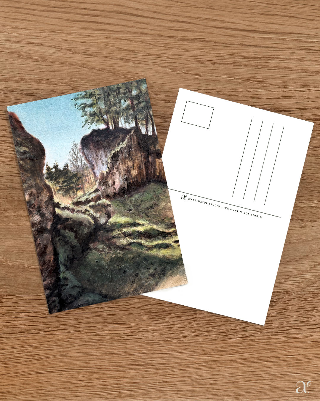 Felsen im ersten warmen Licht des Jahres