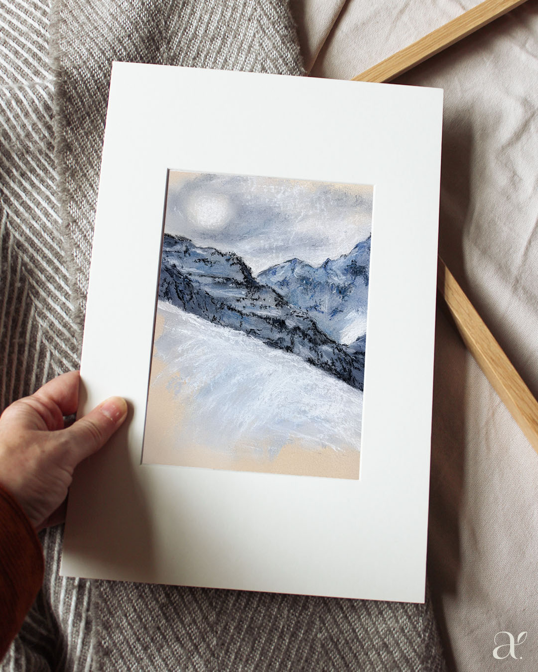 Schneegipfel im Winterlicht