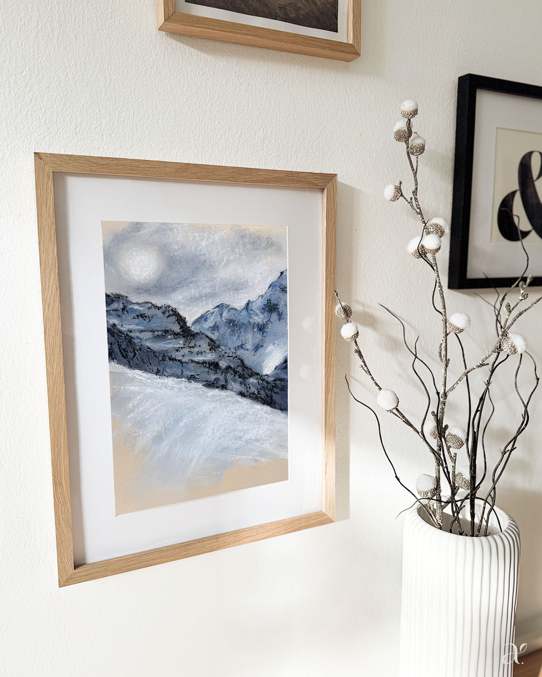 Schneegipfel im Winterlicht
