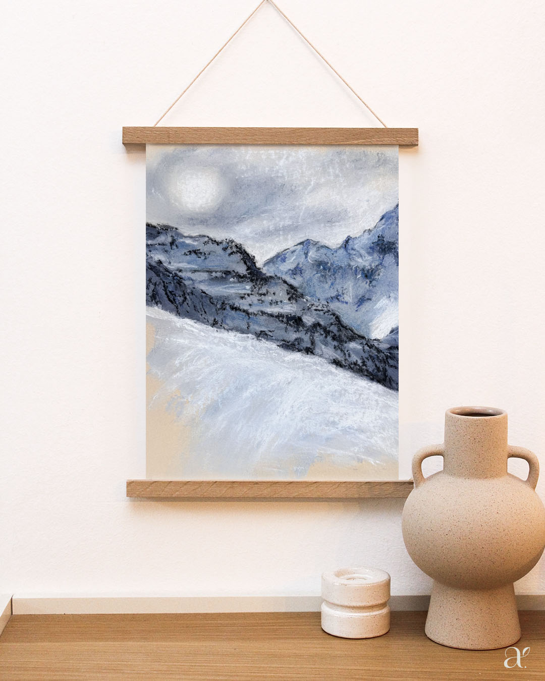 Schneegipfel im Winterlicht