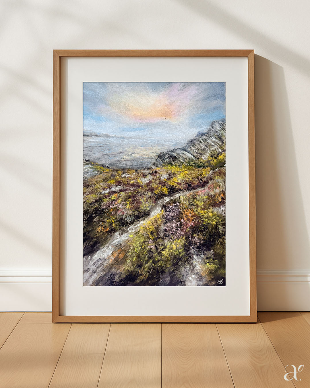 Felsen und Heidekraut am Meer