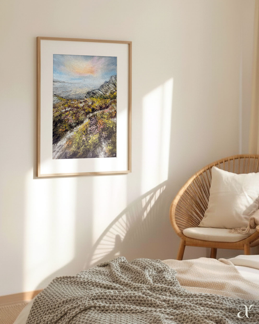 Felsen und Heidekraut am Meer