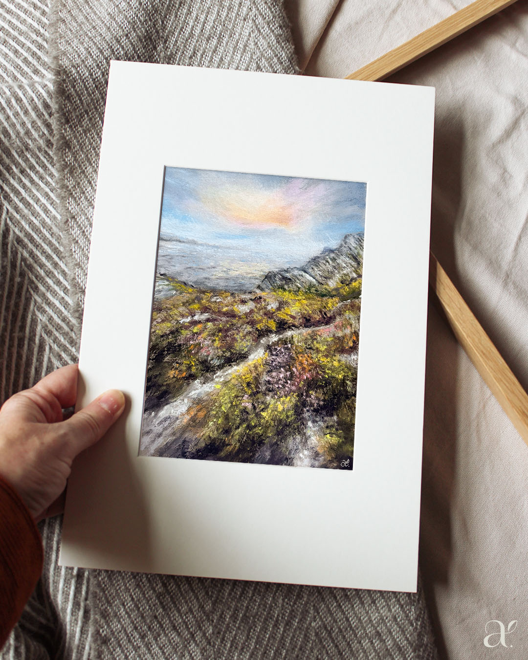 Felsen und Heidekraut am Meer
