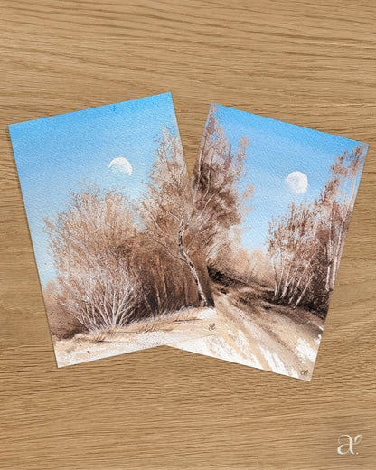 Mond im Blau – 2er Set (9_III/53)