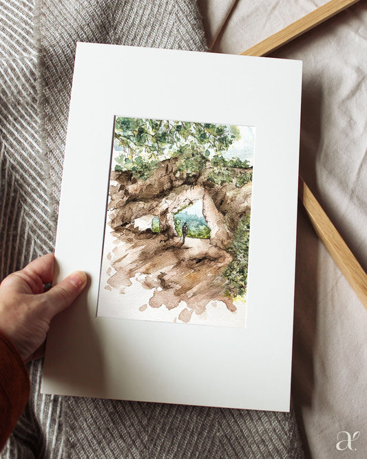 Hohler Fels – Aquarellskizze
